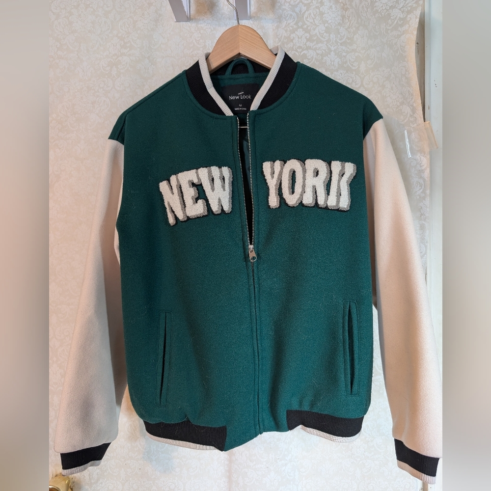 New York Letter Jacket By‎ New Look Sz. Medium